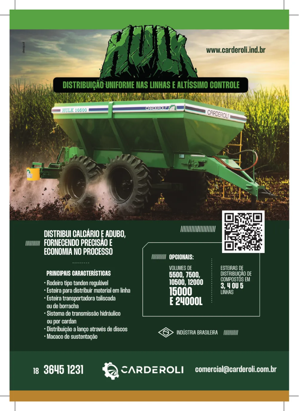 Carderoli · Folheto do implemento Hulk