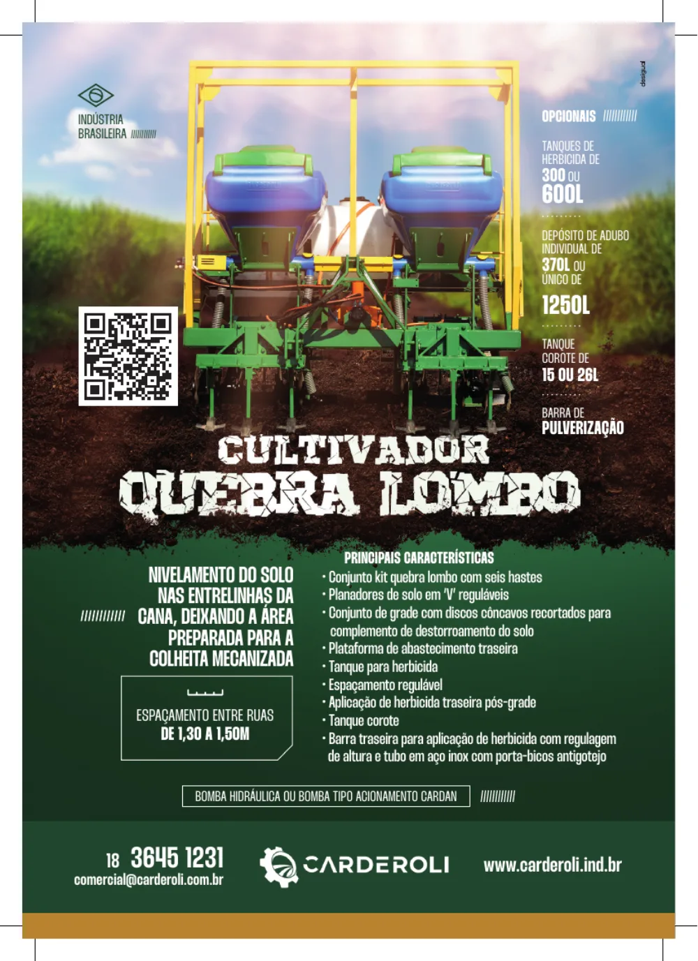 Carderoli · Folheto do implemento QuebraLombo